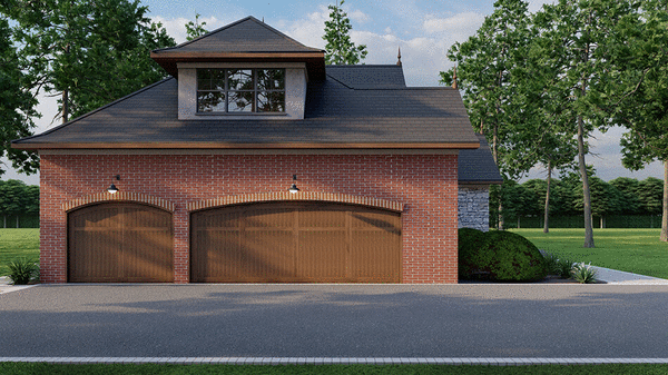 Left Elevation for House Plan #315472