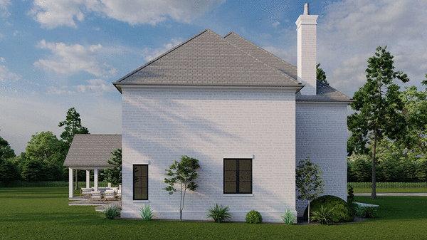 Left Elevation for House Plan #313284