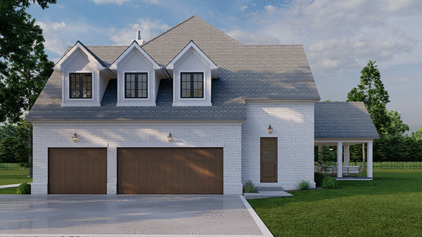 Right Elevation for House Plan #313284