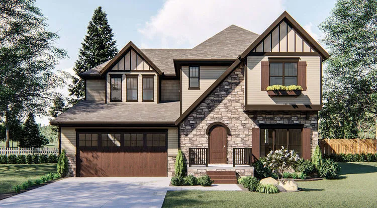 Full Rendering for House Plan #702182
