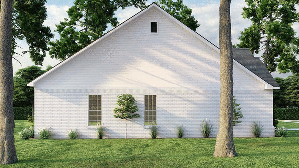 Left Elevation for House Plan #315621
