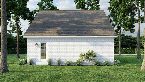 Rear Elevation for House Plan #315621