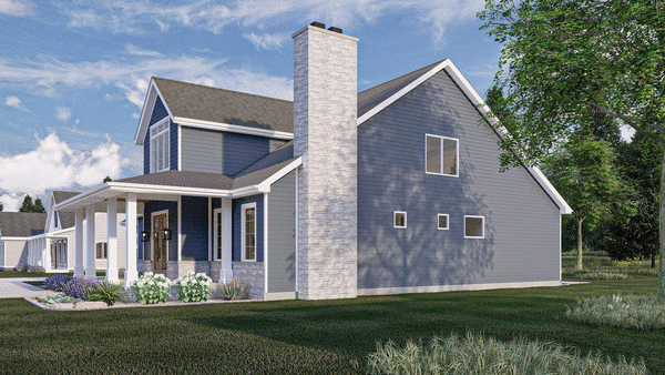 Right Elevation for House Plan #706482