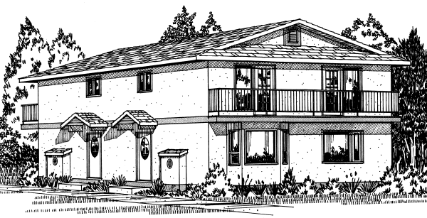 Full Rendering for House Plan #226209