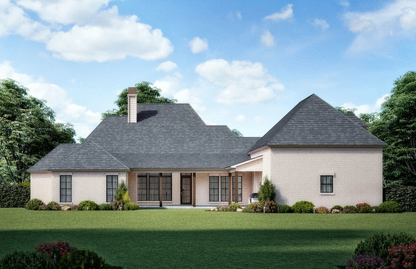Rear Elevation for House Plan #905873