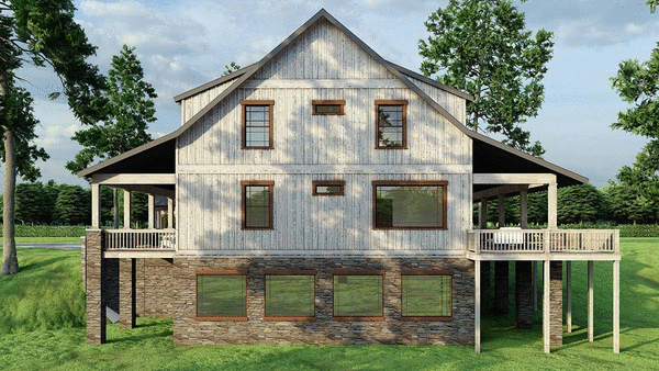 Right Elevation for House Plan #311672