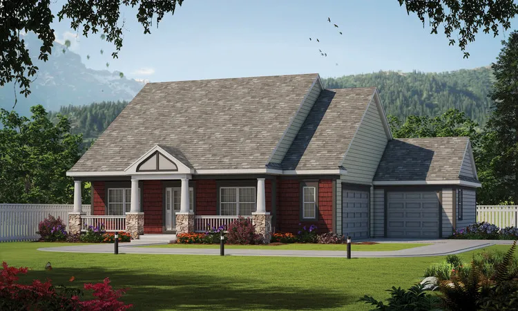 Full Rendering for House Plan #156612