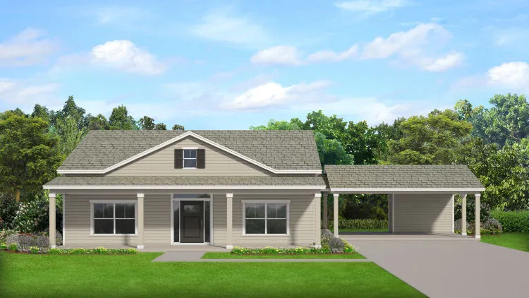 Full Rendering for House Plan #825261