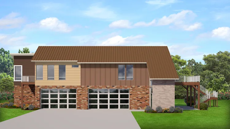 Full Rendering for House Plan #821181
