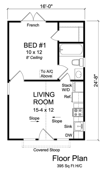 Main Floor Plan for House Plan #245930