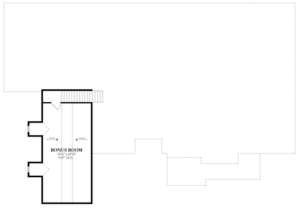 Attic Plan for House Plan #826493