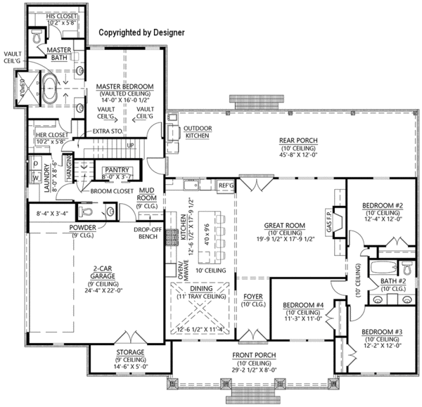 Main Floor Plan for House Plan #906232