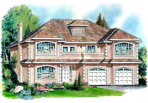 Full Rendering for House Plan #130309