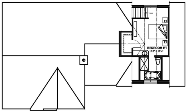 Second Floor Plan for House Plan #140263