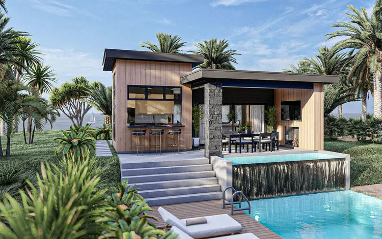 Full Rendering for House Plan #702740