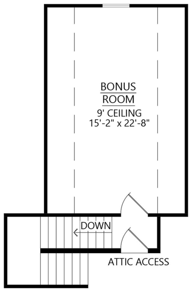Attic Plan for House Plan #905891