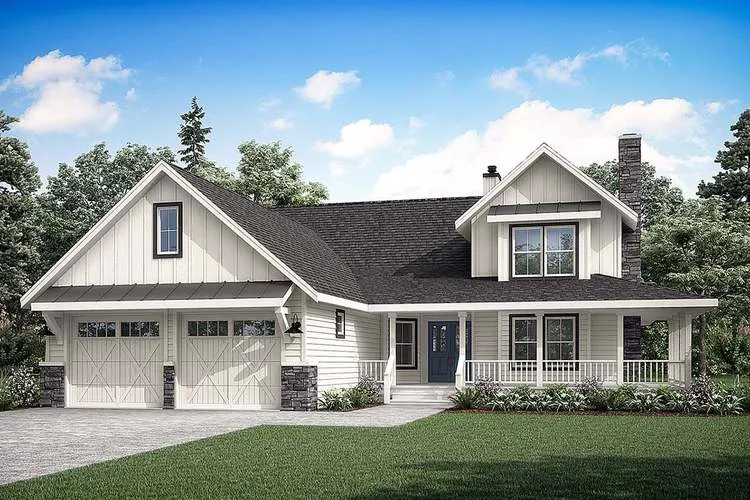 Full Rendering for House Plan #349012