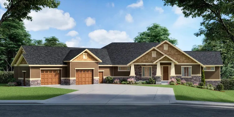 Full Rendering for House Plan #801652