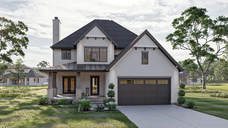 Full Rendering for House Plan #708003