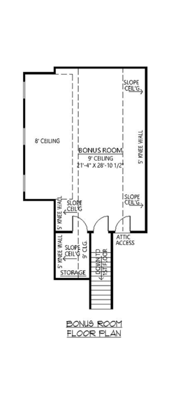 Attic Plan for House Plan #901482