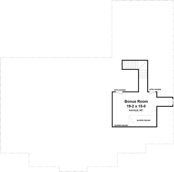 Attic Plan for House Plan #219672