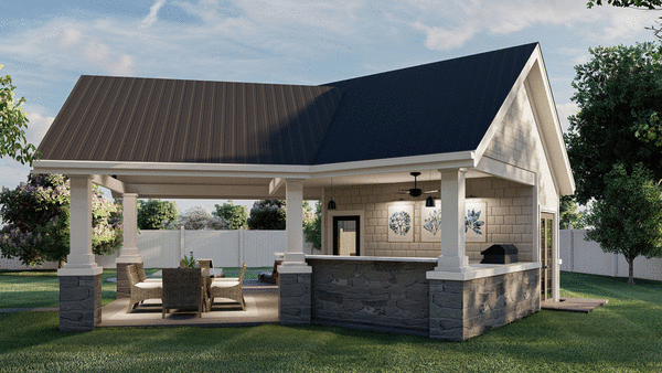 Right Elevation for House Plan #705030