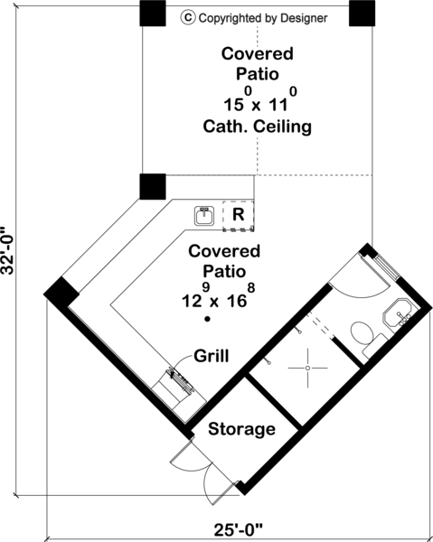 Main Floor Plan for House Plan #705030