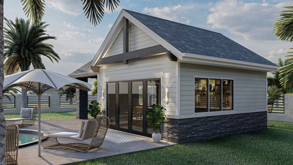 Right Elevation for House Plan #706030