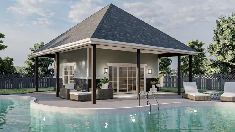 Full Rendering for House Plan #706930