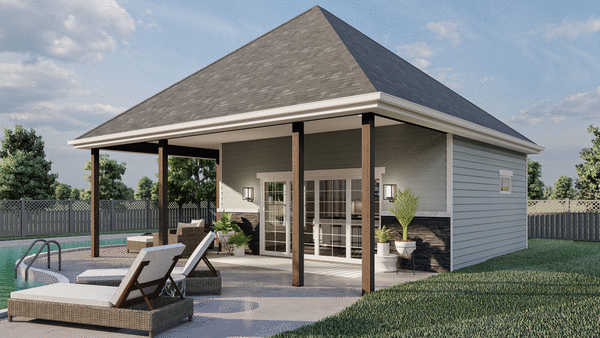 Right Elevation for House Plan #706930