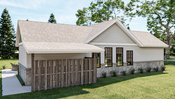 Rear Elevation for House Plan #700940