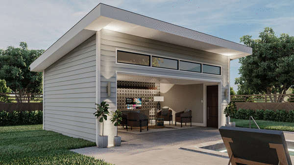 Left Elevation for House Plan #700330