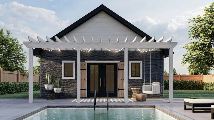 Full Rendering for House Plan #702340