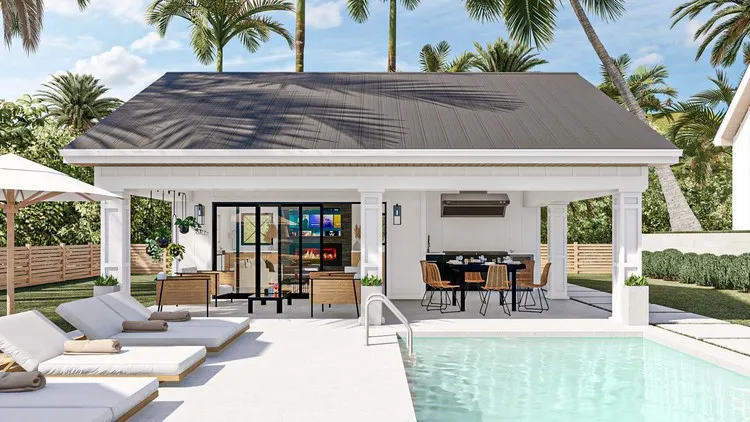 Full Rendering for House Plan #705920