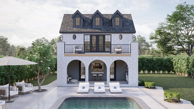 Full Rendering for House Plan #703080