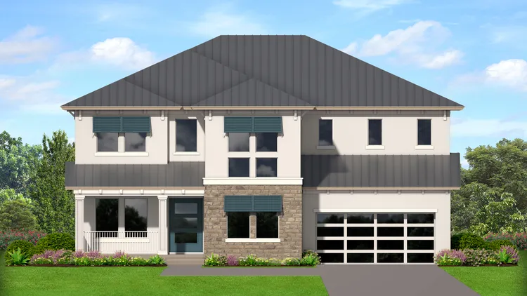 Full Rendering for House Plan #829834