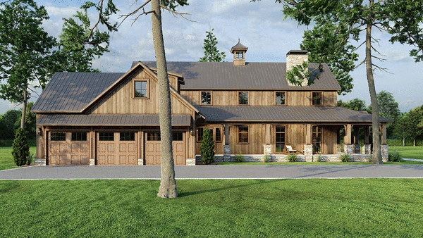 Right Elevation for House Plan #313273