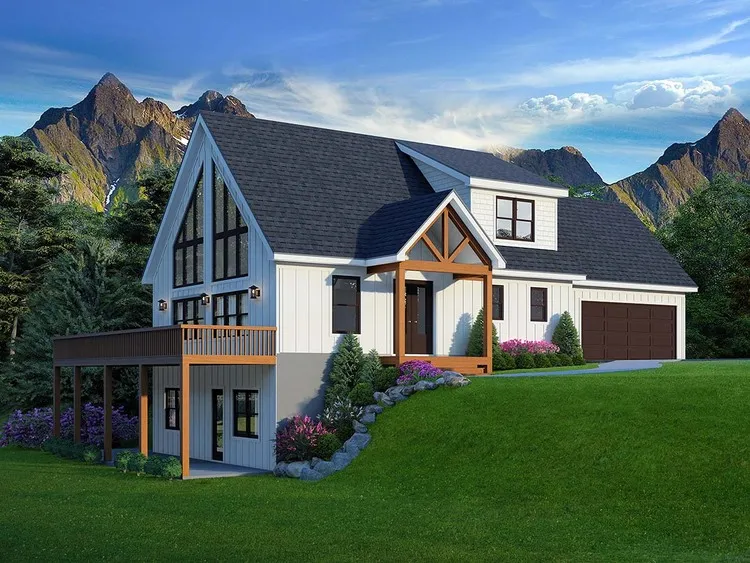 Full Rendering for House Plan #693112