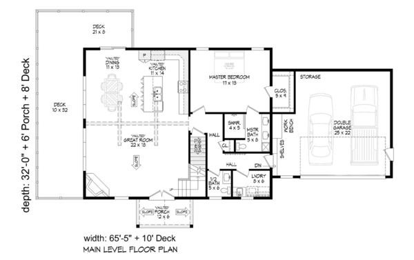 Main Floor Plan for House Plan #693112