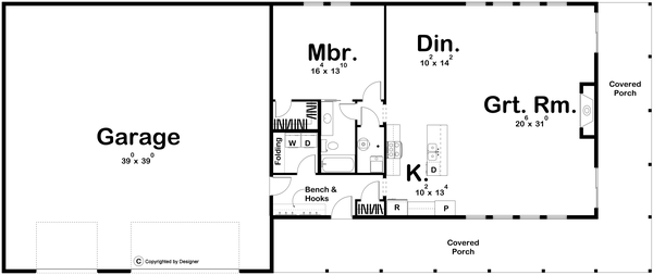Main Floor Plan for House Plan #702551