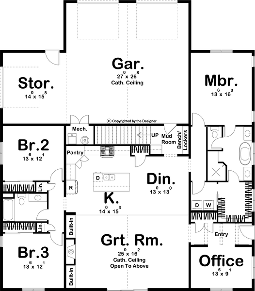 Main Floor Plan for House Plan #703391