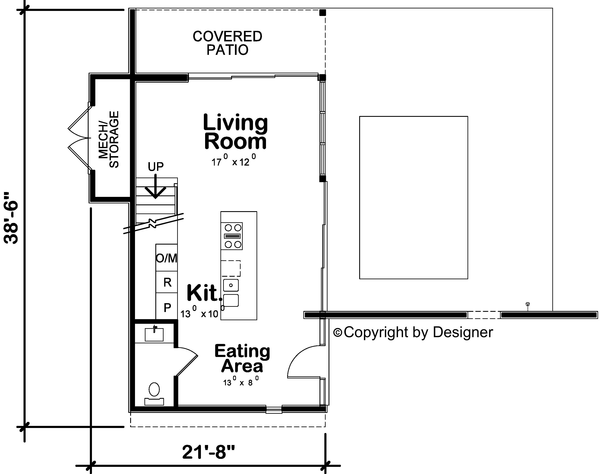 Main Floor Plan for House Plan #152005