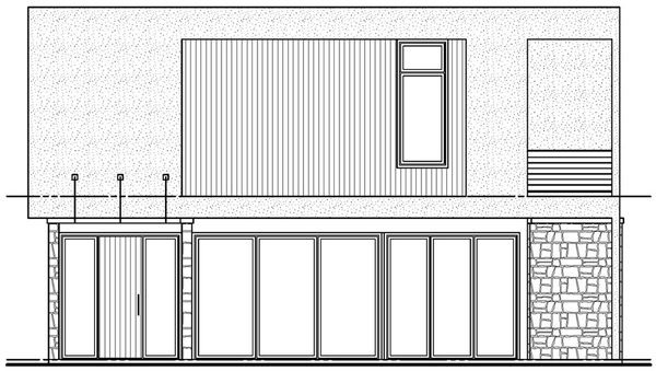 Right Elevation for House Plan #152005
