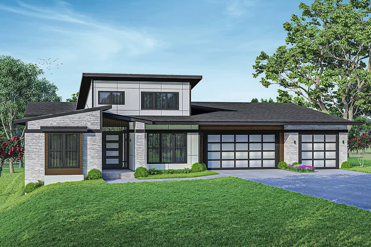 Full Rendering for House Plan #343182