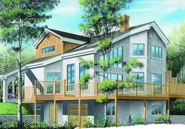 Full Rendering for House Plan #144392