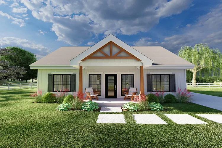 Full Rendering for House Plan #581360