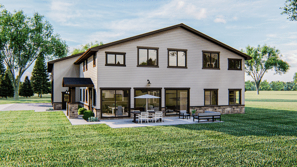 Right Elevation for House Plan #706772