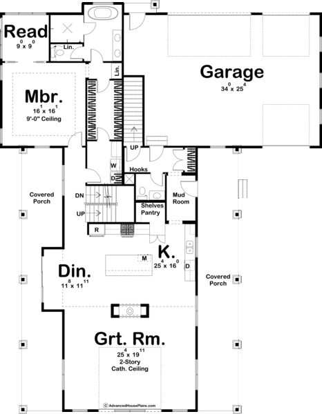 Main Floor Plan for House Plan #701733