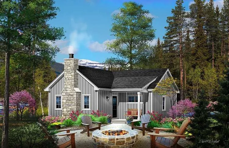 Full Rendering for House Plan #412890