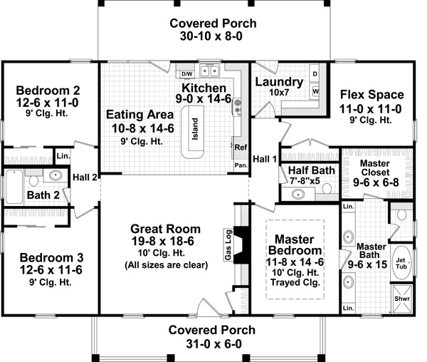 Main Floor Plan for House Plan #211781